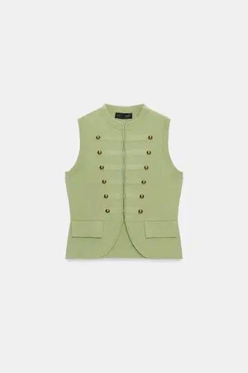 ZARA 나폴레옹풍 베스트 카키