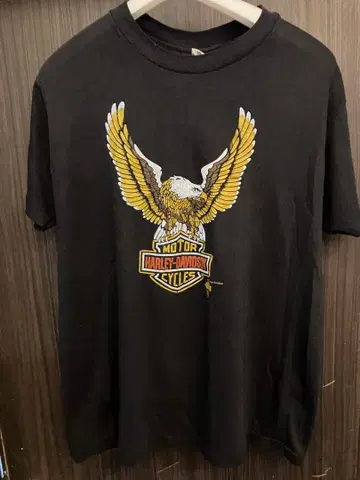 빈티지 Harley Davidson T셔츠 이글 프린트
