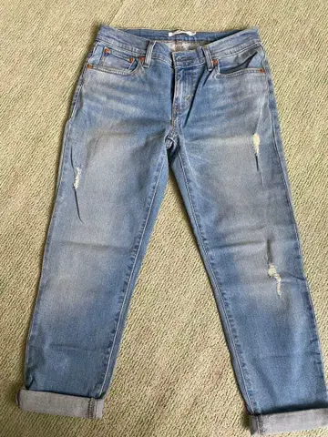 Levi's 데미지 가공 데님 팬츠 청바지 W25