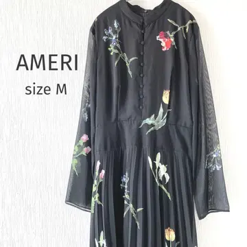 AMERI 아메리 SOFIA PLEATS DRESS size M 블랙