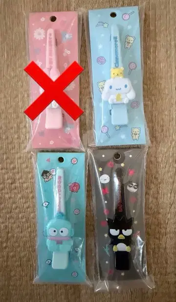 미니 산리오 시크릿 롱 헤어 클립풍 미니 헤어 클립 3개 세트