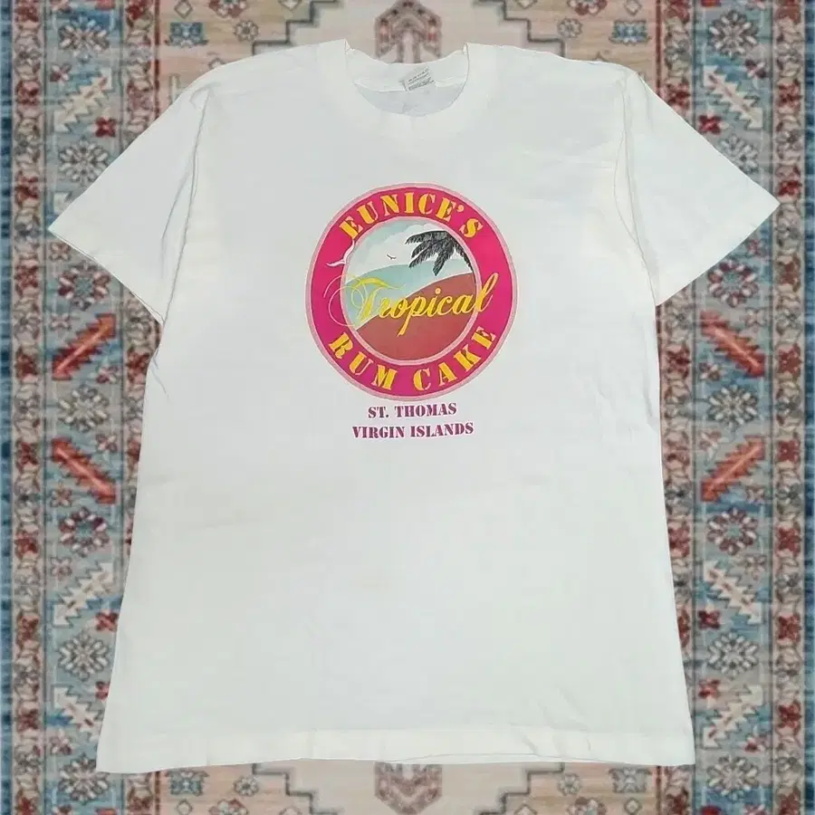 90s Made in USA 세인트 토마스 아일랜드 티셔츠 M
