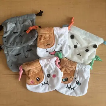 모찌냐 미오카오 복조리 파우치 가챠 가챠가챠 풀컴프 렌탄 x 2