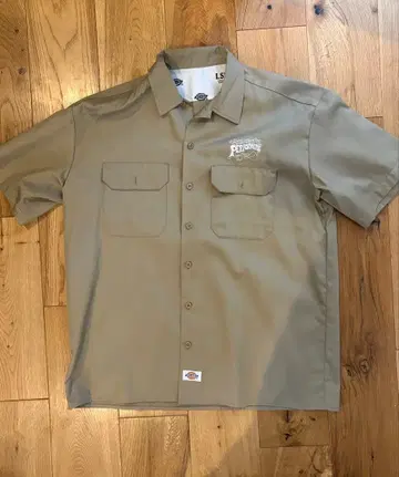 론 헤르만 별주 Dickies 반팔 워크 셔츠 베이지 M 사이즈