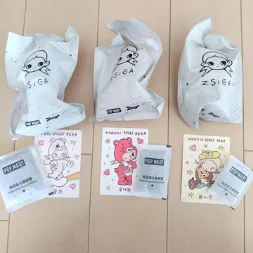 popmart zsiga 케어베어 콜라보 피규어
