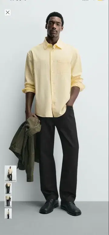 ZARA 스트레이트 핏 팬츠