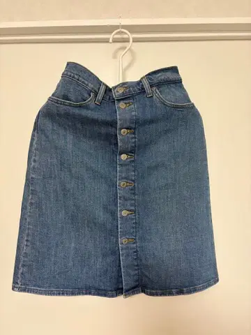 Levi's 데님 스커트 버튼 플라이