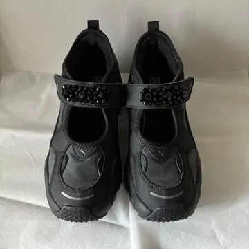 PUMA 파르사 그릿츠 스니커즈 샌들 블랙 통굽 여성용