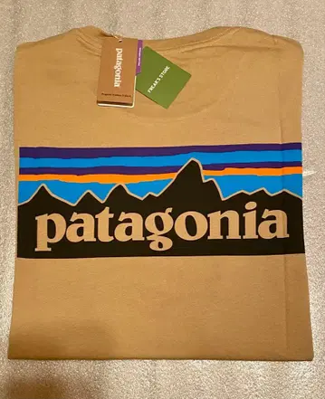 새상품 미사용 Patagonia 오가닉 T셔츠 claasic Tan