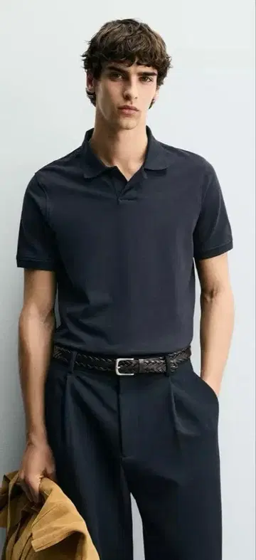 [ 한 번 착용만 새상품급 ] ZARA 텍스처 피케 셔츠