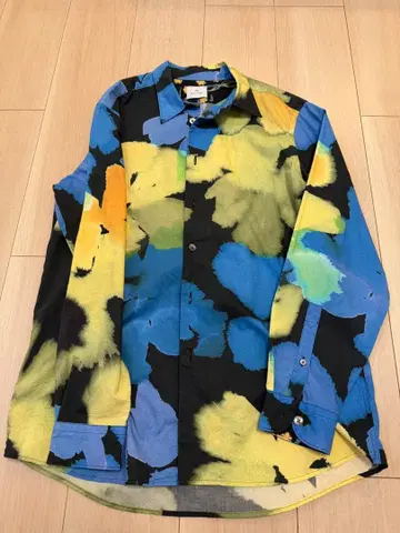 PS Paul Smith 긴팔 셔츠 꽃무늬 올 패턴 남성용 M