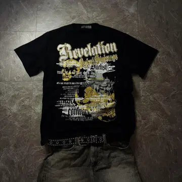 00s/y2k/grunge/갸루 남자/시크 스타일/skull tee/LL/금
