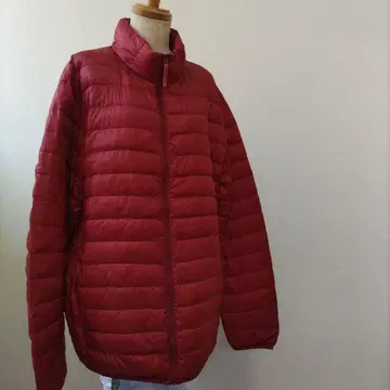 UNIQLO 울트라 라이트 다운 자켓 레드 남성용 XL