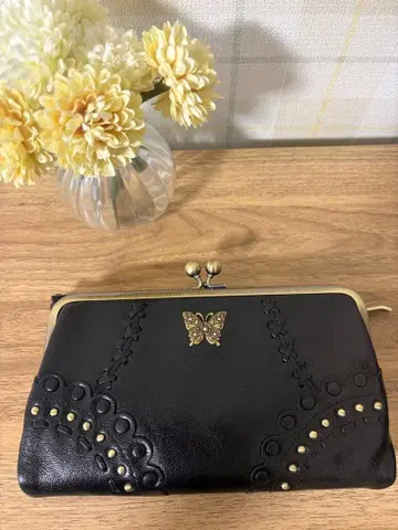 ANNA SUI 장지갑 가마구치 블랙