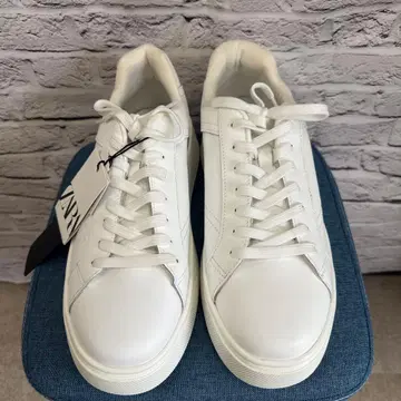 ZARA 남성용 스니커즈 화이트 새상품 41(G-4) 41 26.5cm