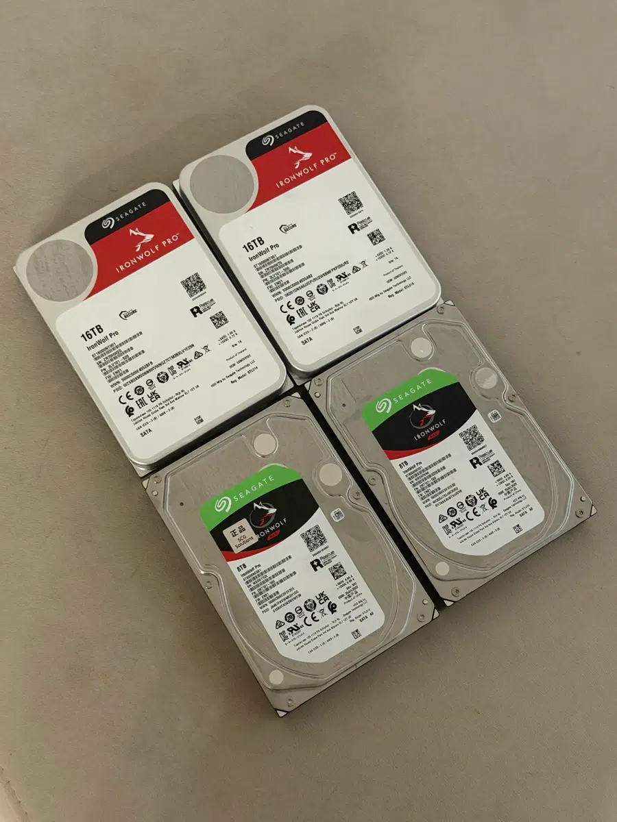 Seagate IronWolf Pro NAS HDD 16TB,8TB 판매