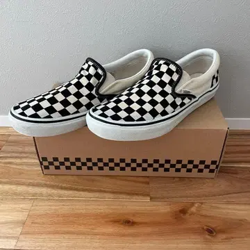 VANS slip-on 체커 27cm 반스 슬립온