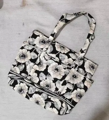 Vera Bradley 베라브래들리 토트백 흑백 2-25