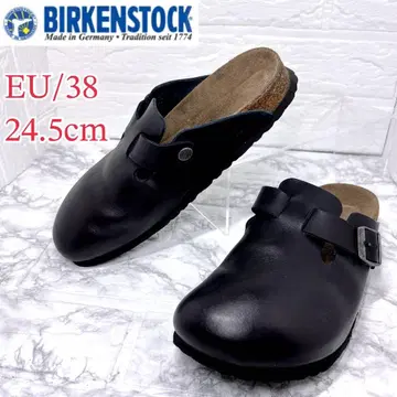 새상품급 버켄스탁 보스턴 샌들 네이비 EU38/24.5cm