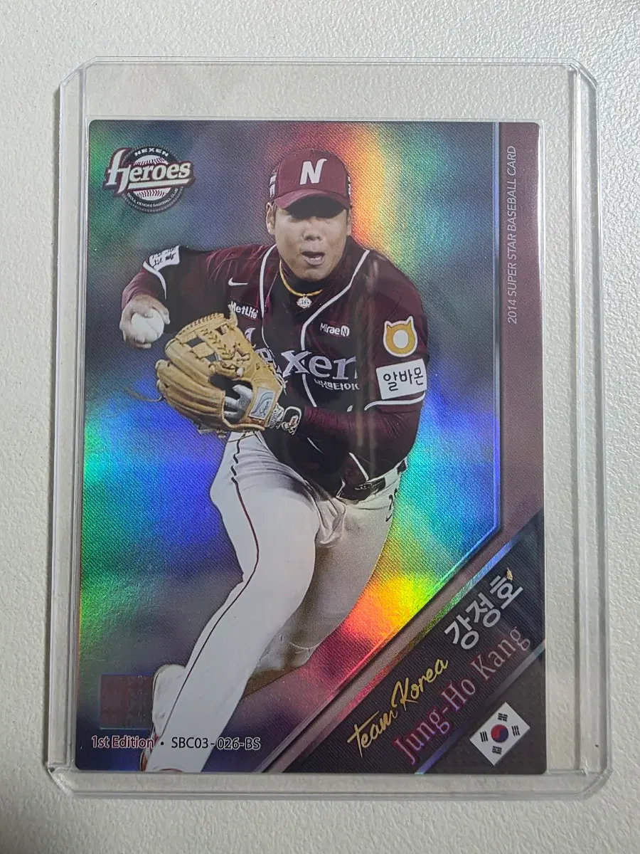 2014 kbo 슈베카 팀코리아 강정호 카드 넥센히어로즈