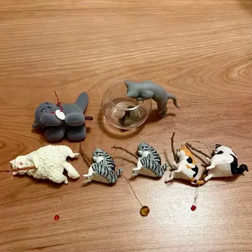gyunyuya 등 고양이 고양이 가챠가챠