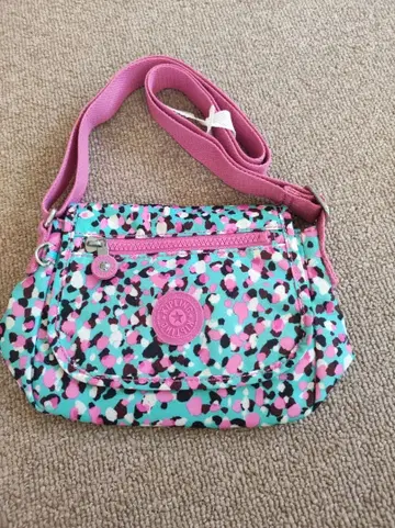 Kipling 숄더백 애니멀 무늬 핑크