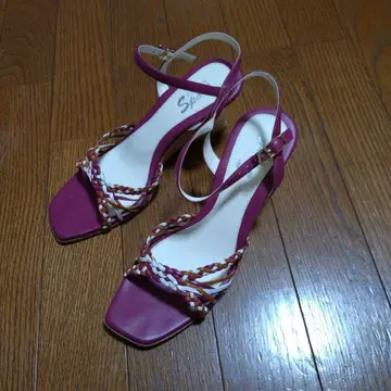 MIHAMA Sport 웨지솔 샌들 퍼플