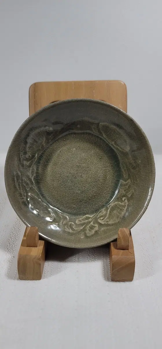 청자양각초화문접시.명품(진품보장)