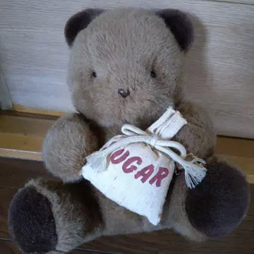 쇼와 레트로 SUGAR 봉제 인형 곰 브라운