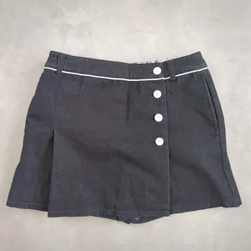 캘러웨이 배색 파이핑 랩 디자인 큐롯 스커트 두꺼운 원단 [ M ] zz