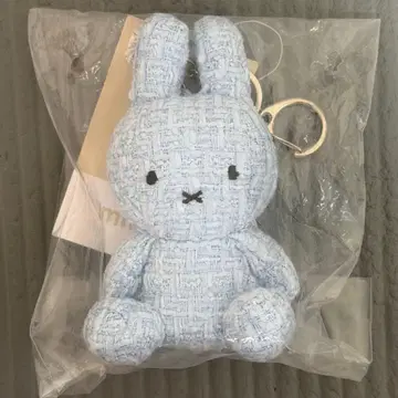 [ 한국 한정판 미개봉 새상품 ] 미피 트위드 봉제 인형 키링 블루