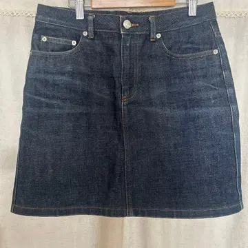 A.P.C 인디고 데님 미니 스커트 데님 36 S