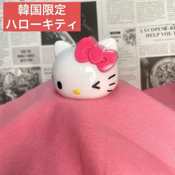 한국 한정 Sanrio 헬로키티 페이스형 키링 마스코트