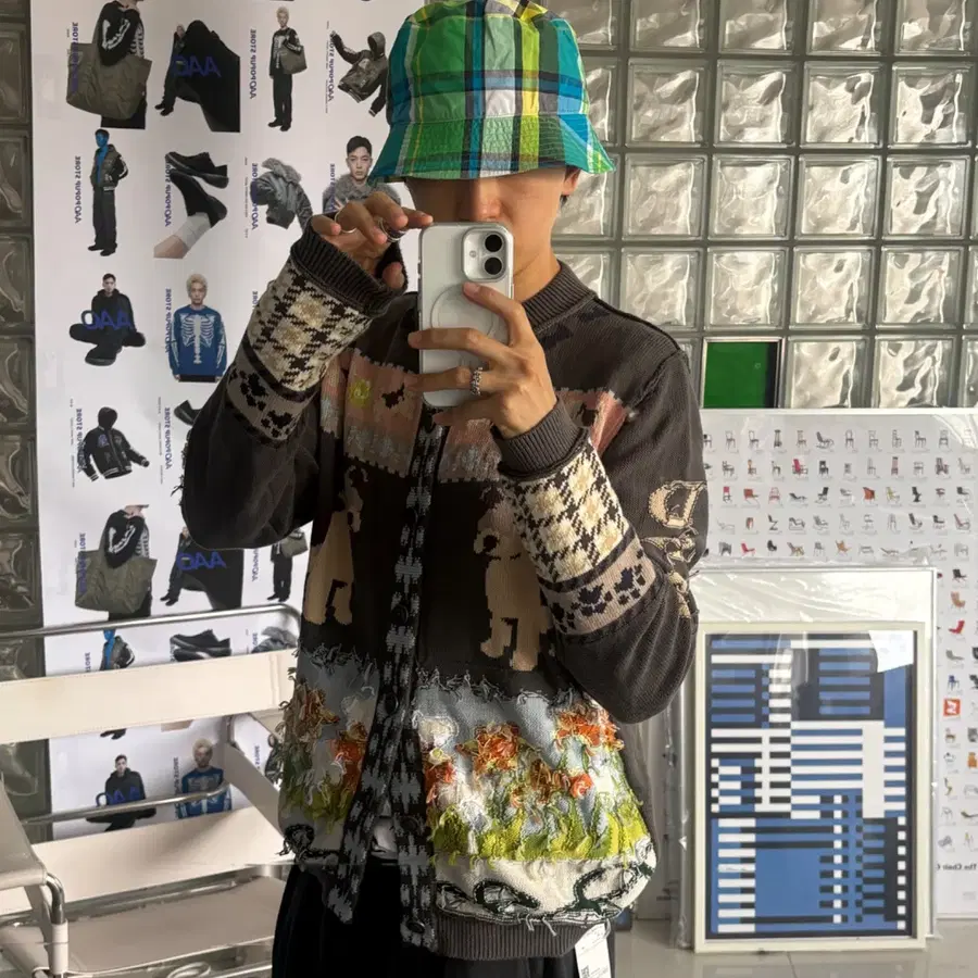 Kiko kostadinov 키코 jacquard cardigan
