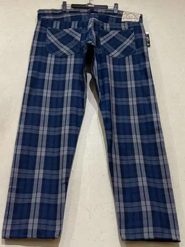 에비수 에비스 LOT5500 체크 데님 팬츠 인디고 일본제 40