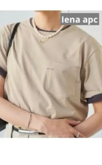 A.P.C./아페쎄 T-SHIRT POCKET 페일 베이지 xs