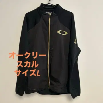 OAKLEY 오클리 스컬 골프 자켓 블랙 골드 L