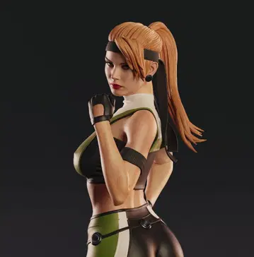 1/6 미도색 미조립 피규어 레진 키트 모탈 컴뱃