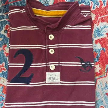 RUSSELL ATHLETIC 보더 피케 셔츠 XL