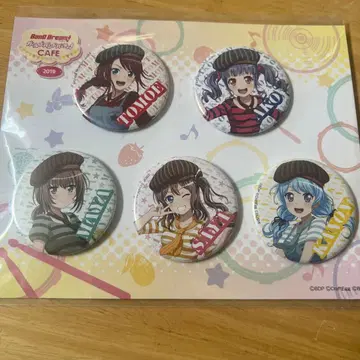 BanG Dream! 걸파 카페 2019 캔뱃지 5개 세트