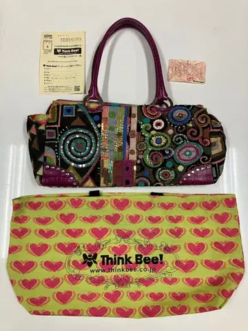 Think Bee! 핸드백 비즈 자수