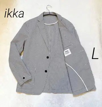 가격 인하 ikka 시어서커 테일러드 자켓 스트라이프 L 사이즈