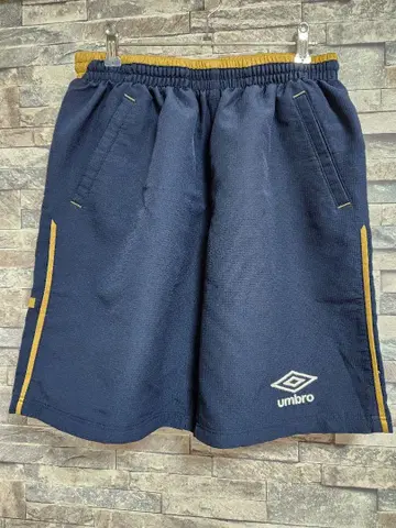 UMBRO 남성용 숏팬츠 네이비 골드