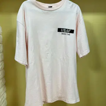 AVIREX T셔츠 핑크 XL