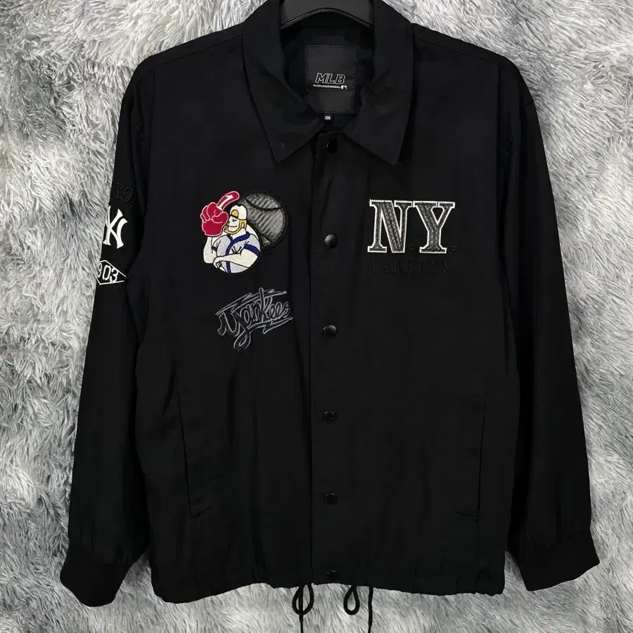 MLB 뉴욕 양키스 패치워크 코치 자켓y 6435