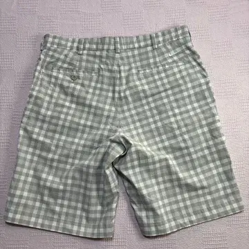 NIKE 골프 숏팬츠 체크 무늬 그레이 x 화이트 계열 드라이핏 w34