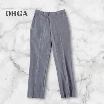 9 [새상품급] OHGA 슬림 레그 테이퍼드 팬츠 그레이 일본제