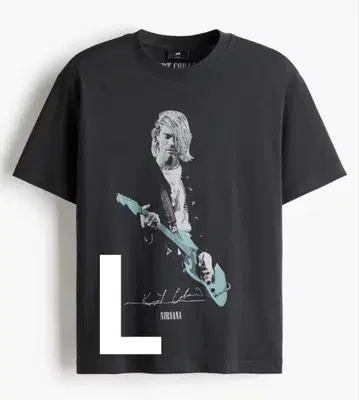 H&M Kurt Cobain NIRVANA 티셔츠 L
