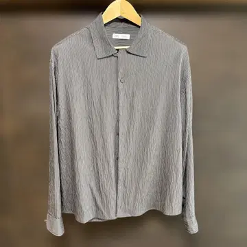 ZARA 긴팔 셔츠 스트라이프 패턴 남성용