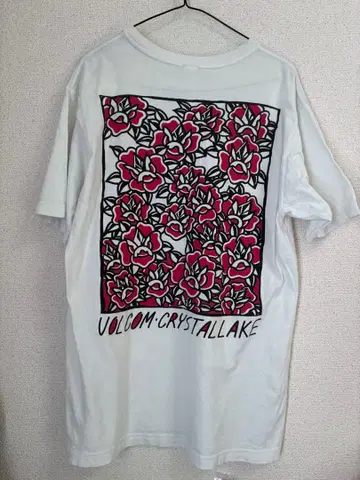 VOLCOM Crystal Lake 볼컴 밴딩 콜라보 T셔츠 빨간색